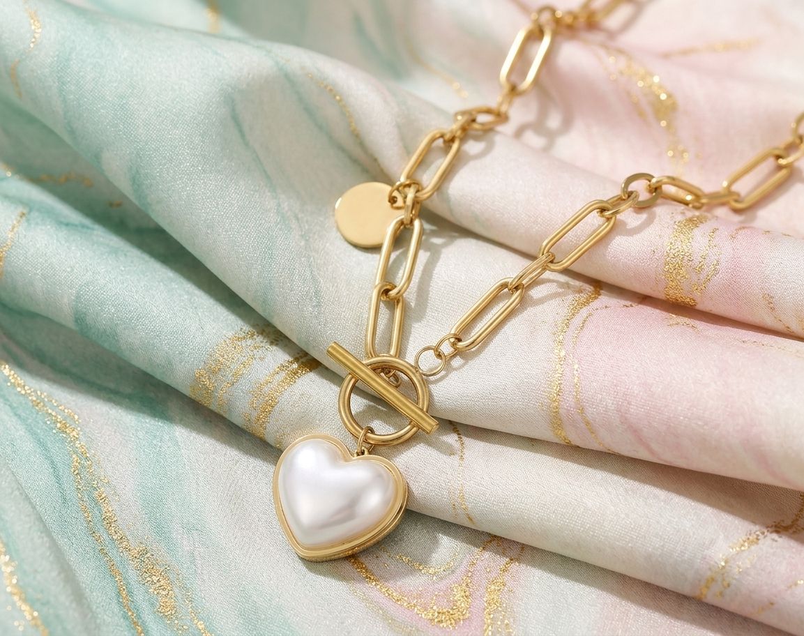 Collar Corazon De Nacar