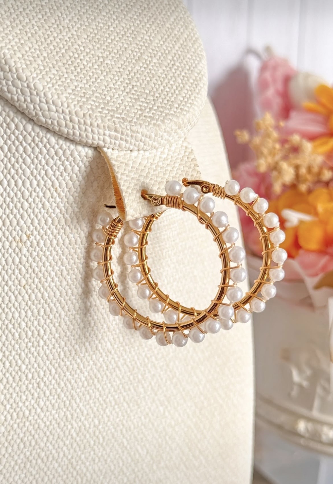 Aretes Aros Nácar Étoile
