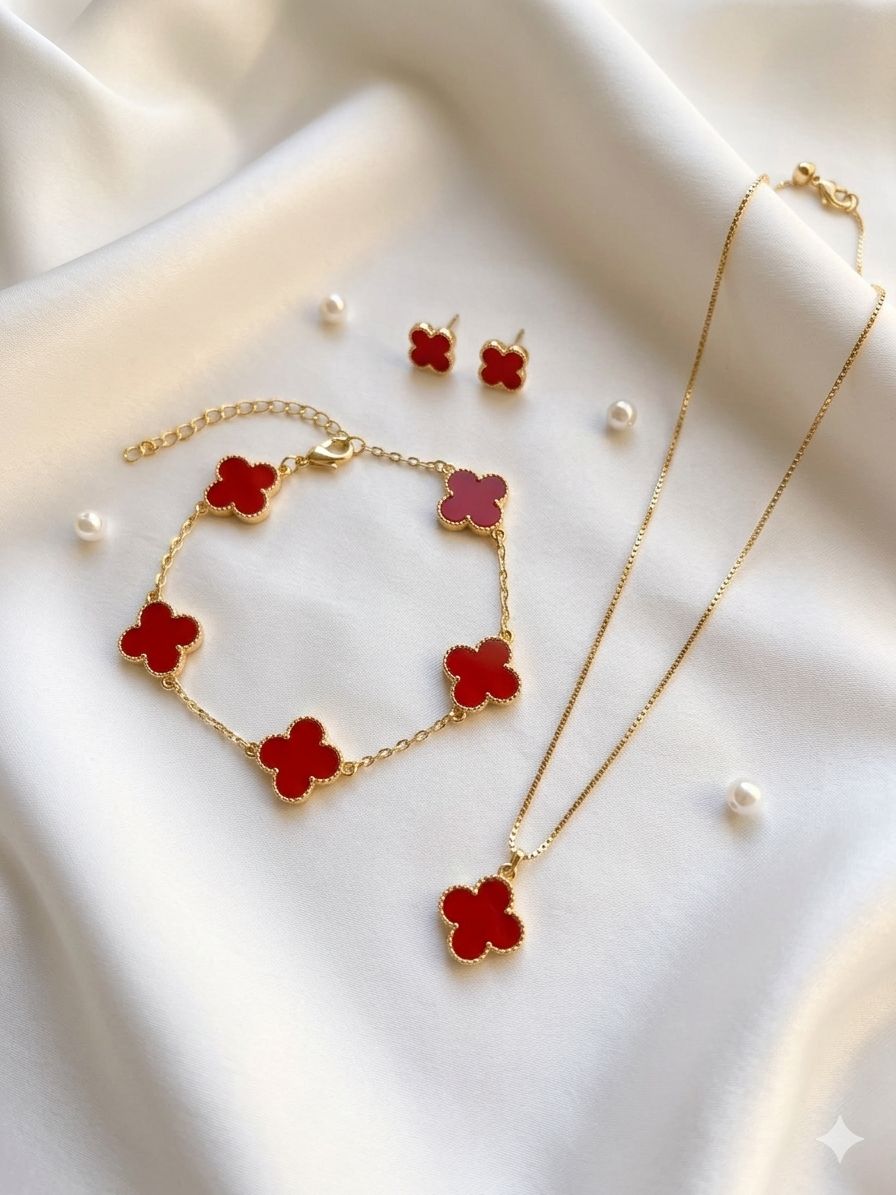 Set Trebol Rojo